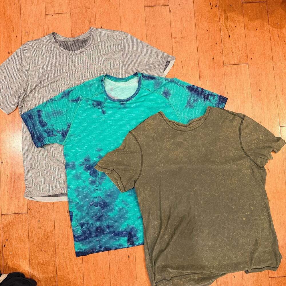 Lululemon Metal Vent Tech Short Sleeve Shirts Size XL Lot of 3